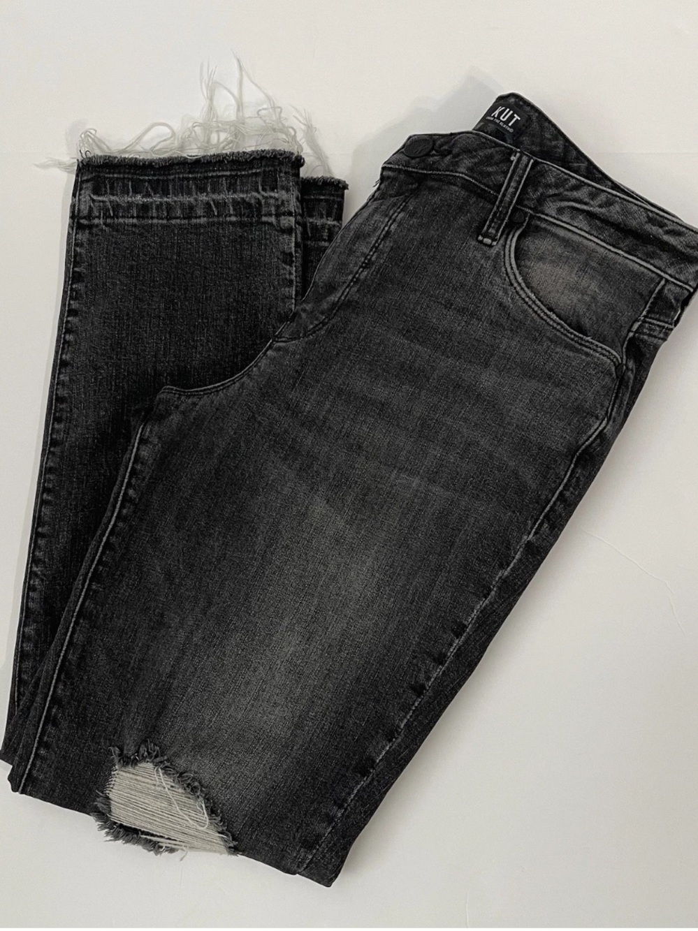 Kut From The Kloth Reese High Rise Fab Ab Ankle Straight Jeans